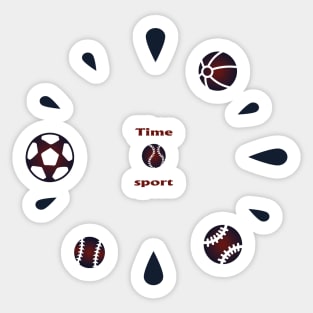 Horlode de temps de sport Sticker